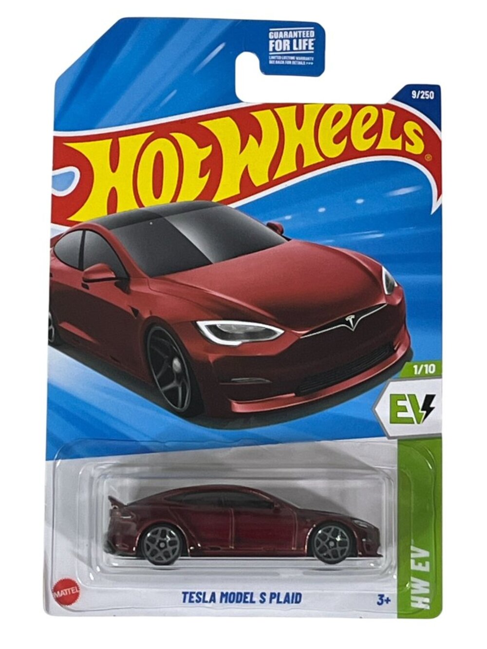 Hot Wheels Tesla Model S Plaid Red HW EV 2024